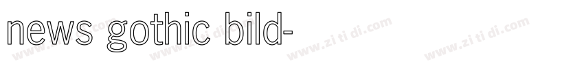 news gothic bild字体转换